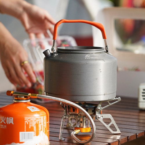 火枫户外烧水壶野外泡茶炉具便携茶壶煮茶炉露营烧水旅行茶具套装 - 图2
