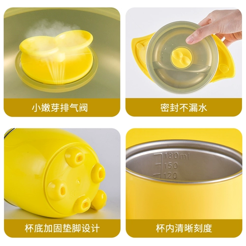 Детская мультяшная милая посуда из нержавеющей стали для прикорма для еды, комплект, защита при падении