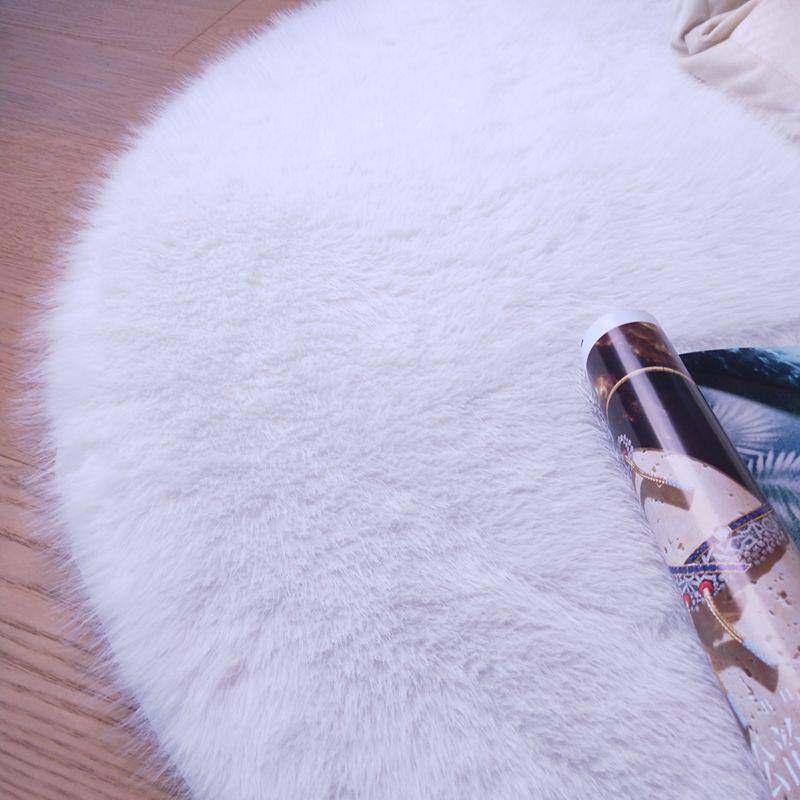 纯白色仿狐狸毛长毛绒休闲卧室床边地毯电脑椅垫梳妆椅垫衣帽间毯,淘宝优惠券,粉丝福利购,淘宝优惠卷