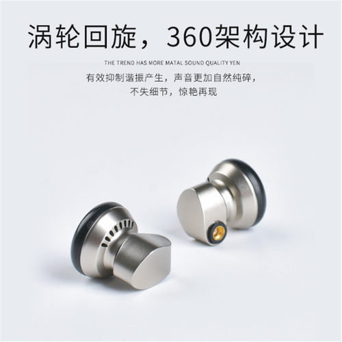 音可若瓦/yincrow RW-1000大牛平头耳塞HIFI耳机可换线升级版高阻 - 图0