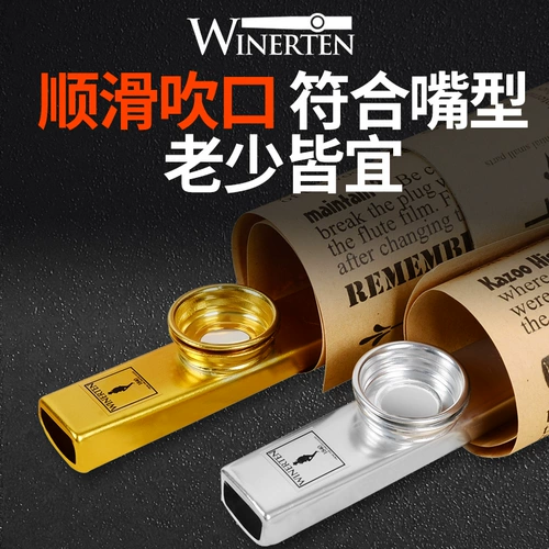 WINERTEN kazoo профессиональный казу-металлист, мастер игры казу, нишевый инструмент, простой и легкий в освоении аккомпанемент