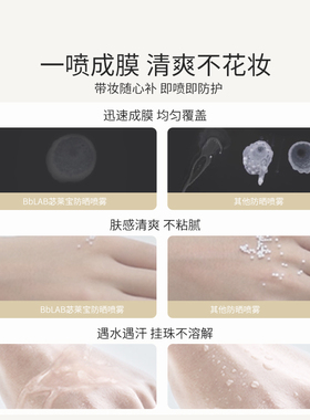 苾莱宝防晒喷雾SPF50+户外12h强防护清爽不花妆