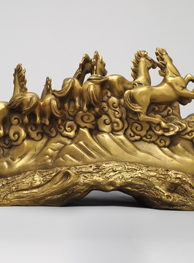 八骏雄风家居客厅书房酒柜装饰品