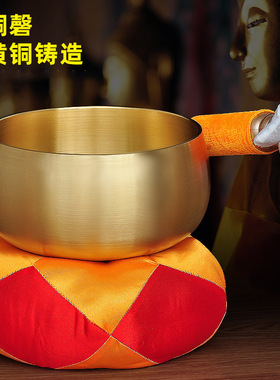 静心日式风黄铜引磬寺庙佛具用品
