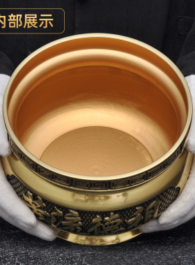黄铜香炉家用拜神祭祖祖德流芳