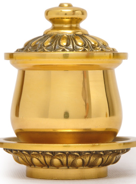 黄铜内胆圣水杯用品佛堂大悲