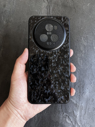 黑叶适用于荣耀Magic8pro锻造碳纤维Magic7pro手机壳Magic6Pro全包防摔个性保护套轻磨砂英伦商务 - 图1