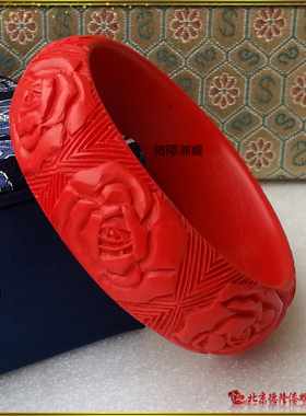 民族风古典新婚贺礼红色手镯