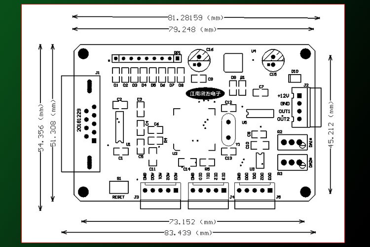 双路12位 DAC板 RS232串口AD DA IO一体数字转模拟 单片机开发板 - 图2