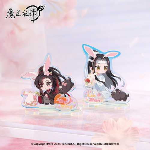 魔道祖师动画周边桃花涧系列吧唧立牌徽章拍立得色纸魏无羡蓝忘机 - 图0