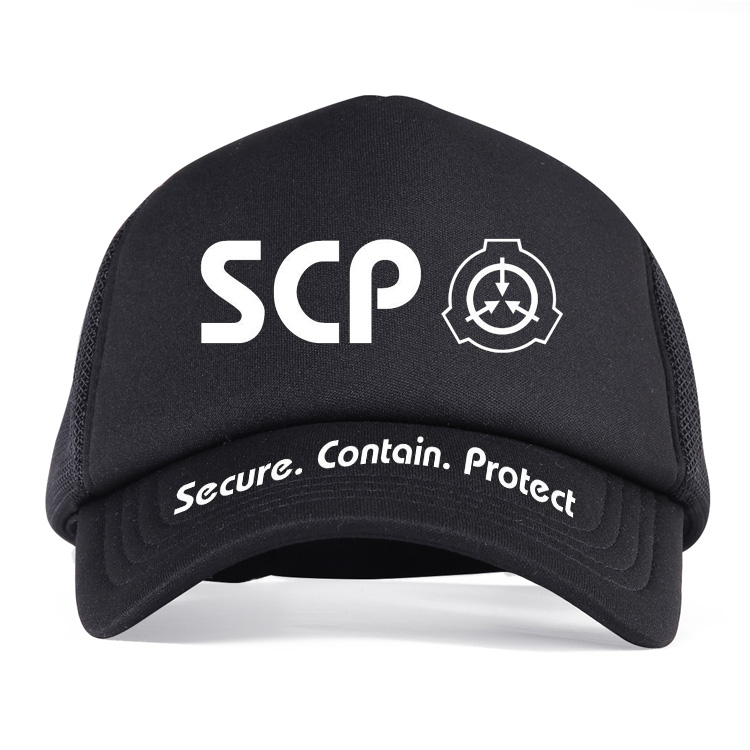 SCP帽子 动漫基金会周边鸭舌帽 二次元遮阳太阳帽男女遮阳棒球帽 - 图0