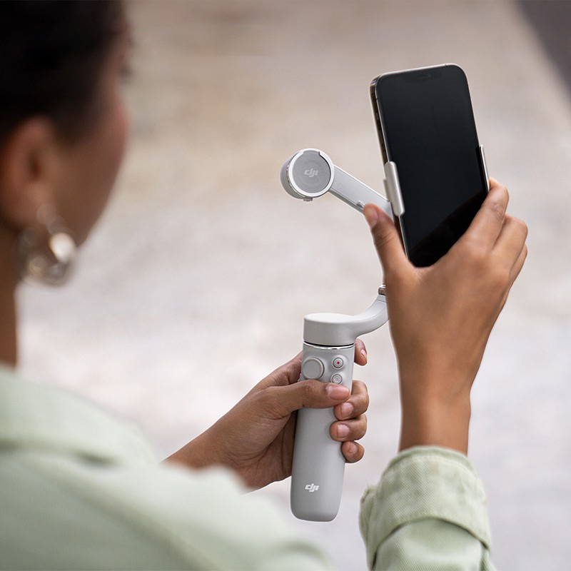 适用于DJI大疆OM5/4/SE手持手机云台原装配件磁吸手机夹补光灯夹 - 图1