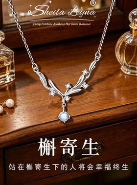 SHEILA LEYNA槲寄生项链轻奢高级感2026年款锁骨链送女友生日礼物