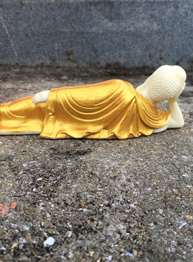 卧佛摆件礼品供奉象牙果雕刻