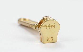 ສະວິດເຊີແລນແທ້ riri M6 slider metal zipper puller with auto lock LANG true gold