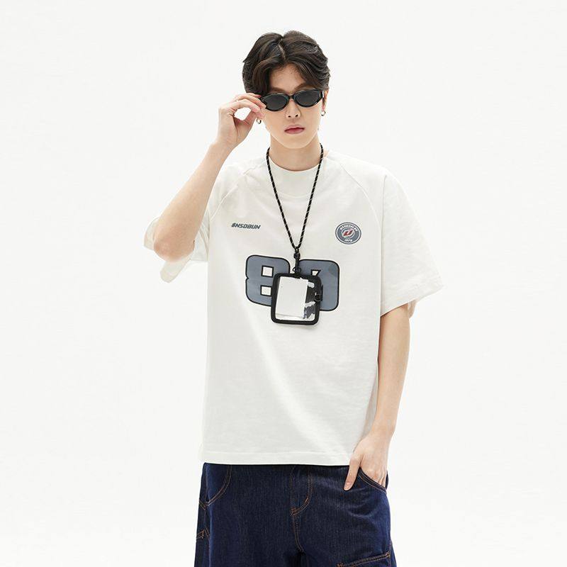 美式复古字母印花短袖t恤女春夏新宽松情侣运动落肩上衣ins男,淘宝优惠券,粉丝福利购,淘宝优惠卷