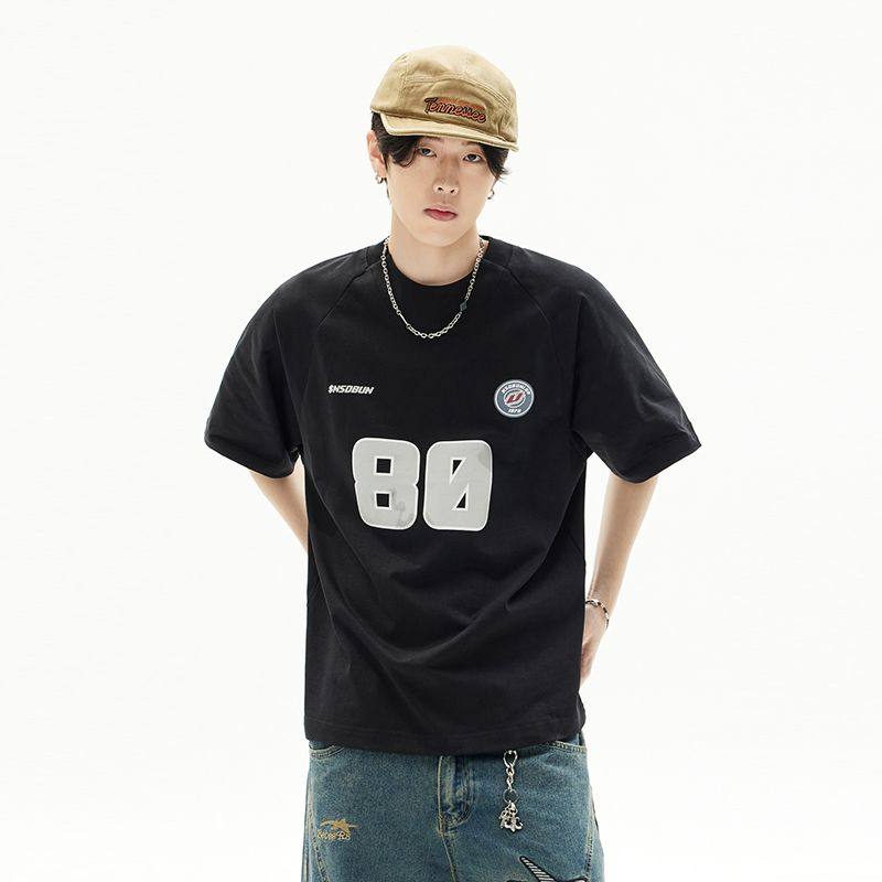 美式复古字母印花短袖t恤女春夏新宽松情侣运动落肩上衣ins男,淘宝优惠券,粉丝福利购,淘宝优惠卷