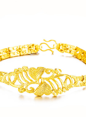 欧币风黄铜镀金街拍久不掉色手链