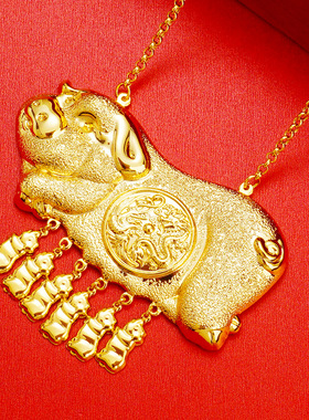 橱窗结婚铜镀真金新娘项链