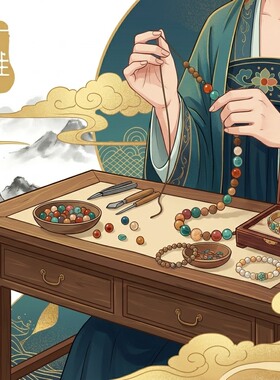 天然晶石珠串！请在小程序中定制