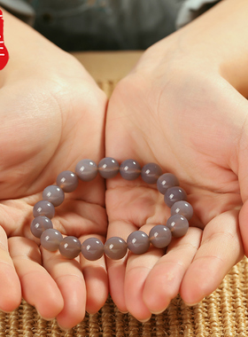 佛珠天然玛瑙男女通用玉髓水晶