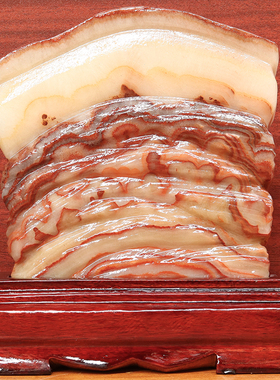 16*17*3cm1416g天然石材奇石摆件猪肉石五花肉桌面装饰雕刻石摆件