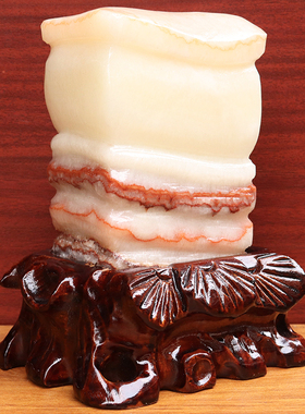 13*17*6cm2260g天然石材奇石摆件猪肉石五花肉桌面装饰雕刻石摆件