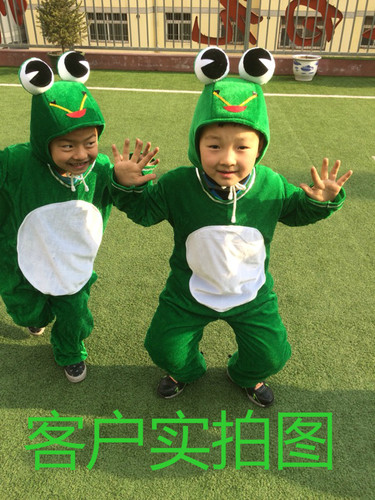 青蛙舞蹈服儿童青蛙演出服小蝌蚪找妈妈小跳蛙小青蛙卡通动物舞蹈 - 图1
