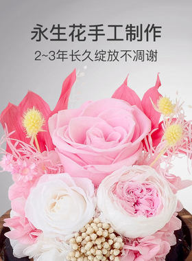 教师节新款永生花玫瑰水