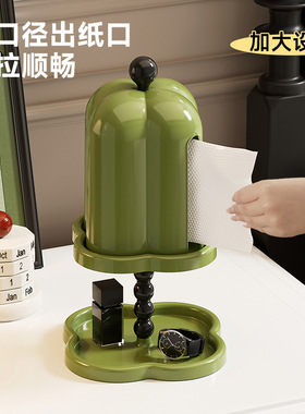 玄关钥匙收纳摆件高档入户进门口纸巾盒抽纸盒鞋柜装饰品2025新款