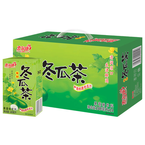 惠尔康植物凉茶饮料菊花茶冬瓜茶整箱24盒清凉茶饮料夏日饮品 - 图2