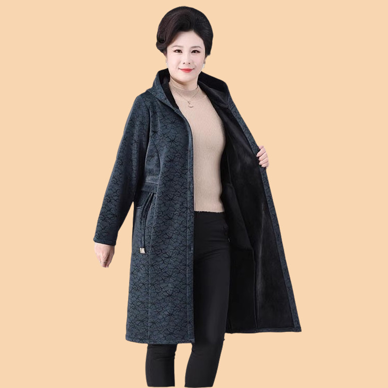 200斤胖妈妈加肥加大码秋冬装外套中老年人女装加绒风衣时尚洋气,淘宝优惠券,粉丝福利购,淘宝优惠卷