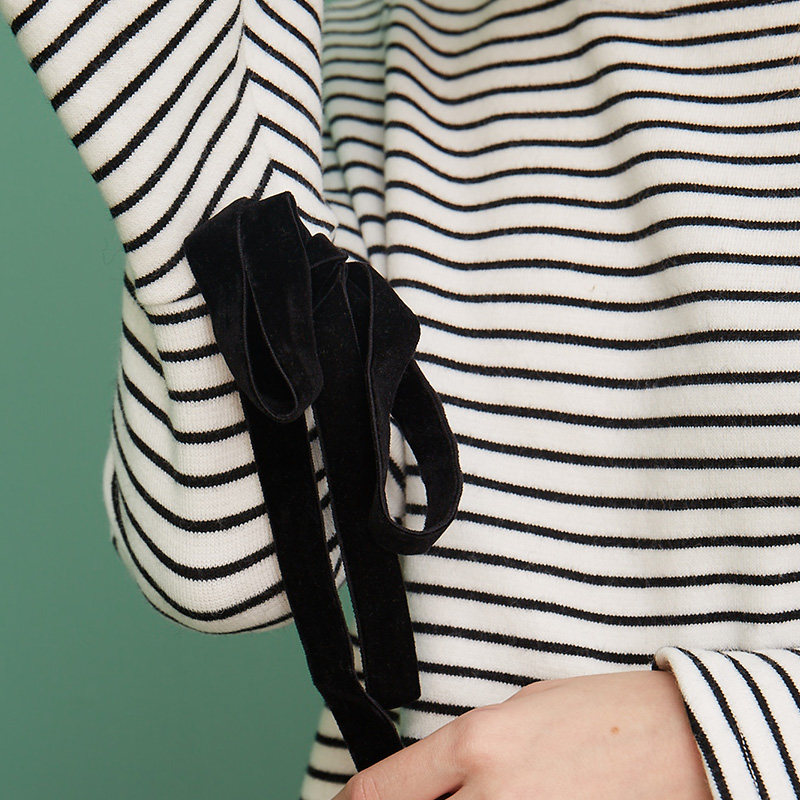 十月妈咪孕妇薄款针织条纹可t恤 旭申母婴T恤