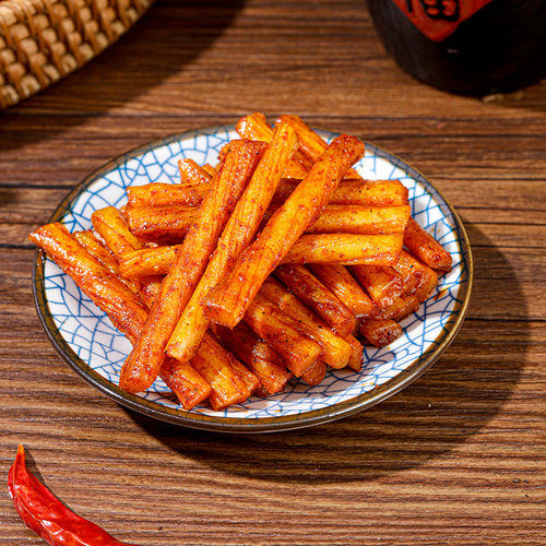 鸡汁素牛筋 鸿旺麻辣条休闲零食湖南特产炒粉5毛钱的校园宿舍耐吃 - 图3