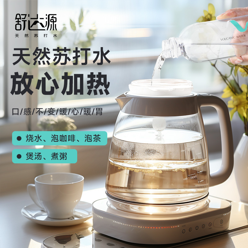 【618预售】舒达源克东天然苏打水弱碱矿泉水1.5L*6瓶10箱无添加 - 图2