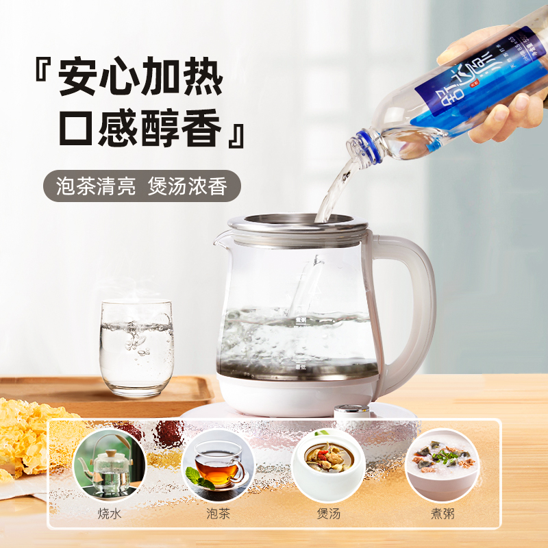 舒達源 克東天然蘇打水堿性水無糖飲用水1.5L*6瓶整箱大瓶泡茶_舒達源旗艦店_咖啡/麥片/沖飲