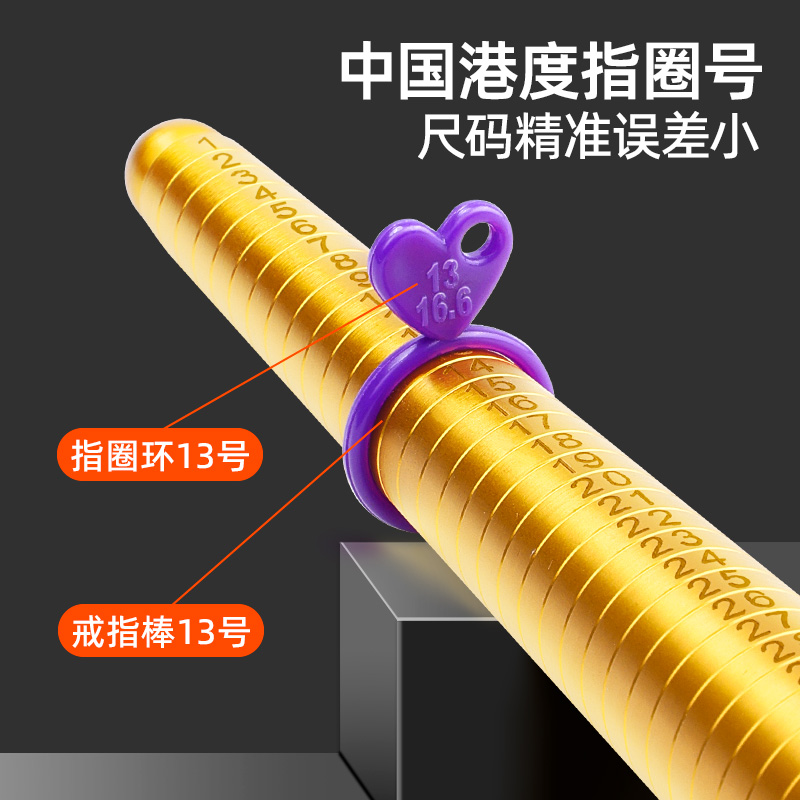 戒指圈测量工具量指围手指圈号港度环塑料神器试港码测试尺寸大小 - 图0