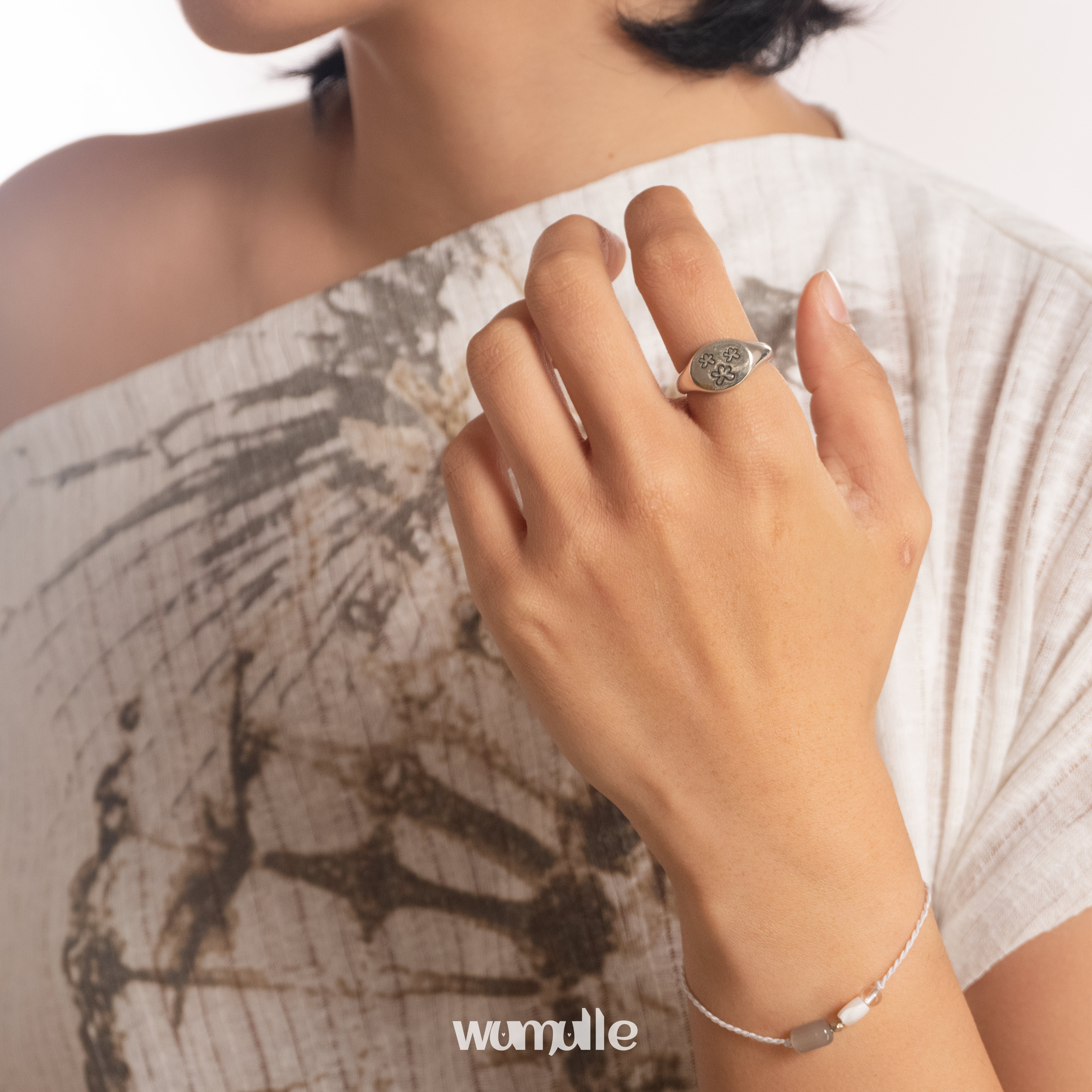 Wumulle cute flower ring forest style versatile