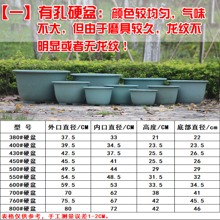 塑料 圆形特大号加厚庭院种树龙缸花盆送托盘 绿植特价 清仓 包邮 - 图0