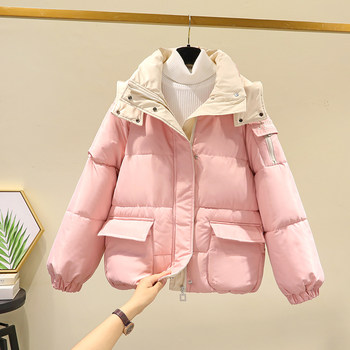 Women's Short Down Cotton Jacket 2023 New Korean Style Loose Small Cotton Jacket Bread Jacket Thickened Cotton Jacket Winter Jacket