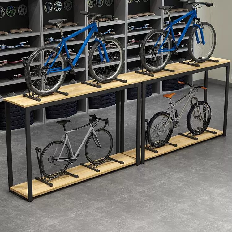 自行车展示柜公路车停放架展台车店地台单车展示架 山地车展示柜 - 图3