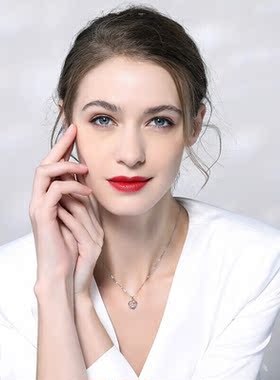 PT950铂金吊坠18k白金钻石项链