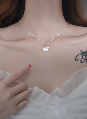 正品PT950铂金项链女18K白金锁骨链钻石吊坠送女友老婆情人节礼物