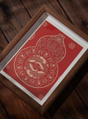 客厅办公室装饰画相框摆台葫芦