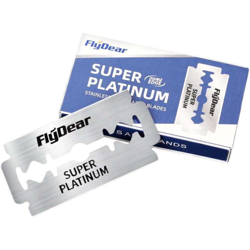 FLYDEAR双面刀片理发刀片飞帝老式剃须刀片刮胡修眉刮光头剃须刀,淘宝优惠券,粉丝福利购,淘宝优惠卷