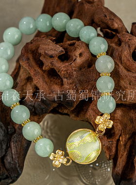 锦衣天承   蜀锦云龙蜀锦手链国风配饰手串