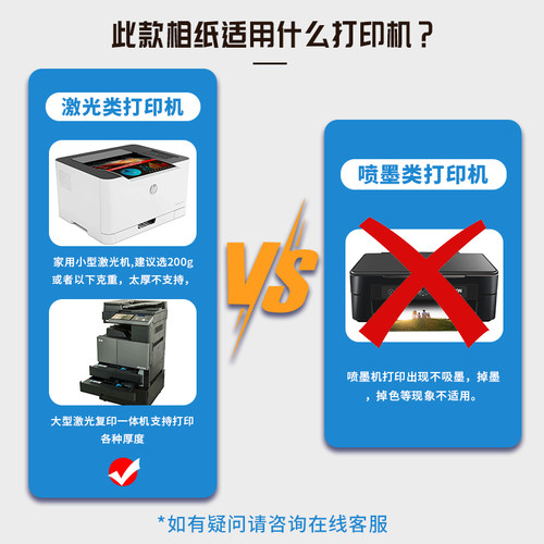 激光铜版纸a4双面高光哑光哑粉a3光面铜板纸80g105g300g封面打印 - 图2