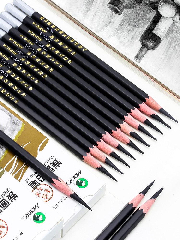 素描用14b还是炭笔,炭笔4b哪个更黑,炭笔素描_大山谷图库