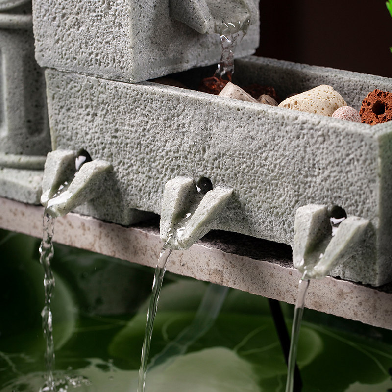 循环流水鱼缸养鱼过滤器陶瓷室外水池造景假山摆件增氧,淘宝优惠券,粉丝福利购,淘宝优惠卷