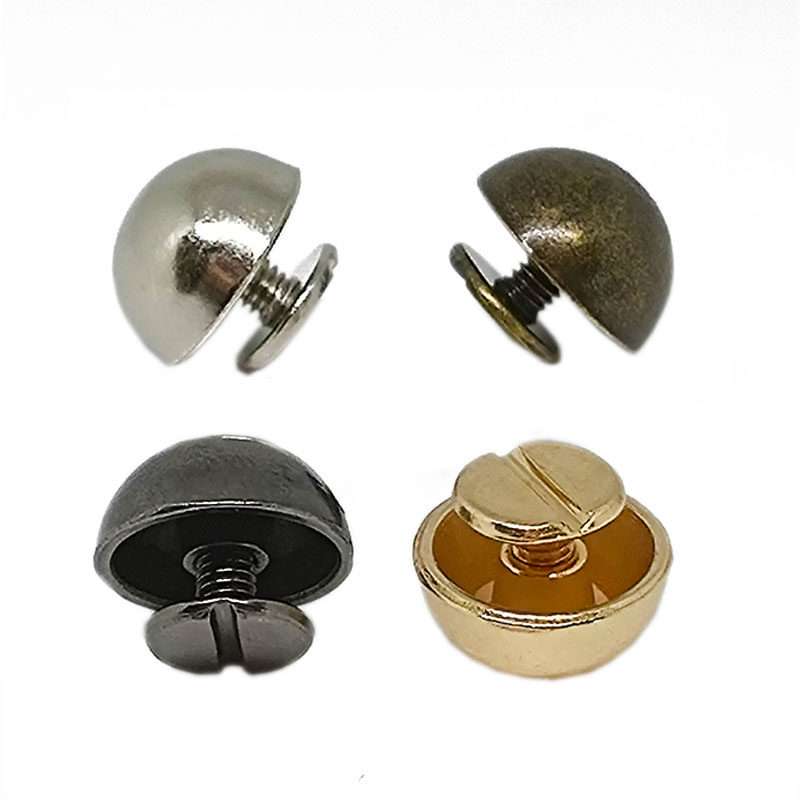 8-20mm合金螺丝包底防磨半圆蘑菇钉DIY皮带鞋帽服饰镀金圆形铆钉,淘宝优惠券,粉丝福利购,淘宝优惠卷